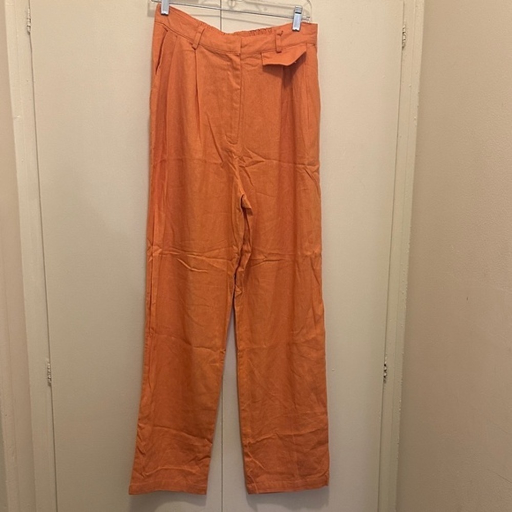 Women's Orange Straight Leg Pants